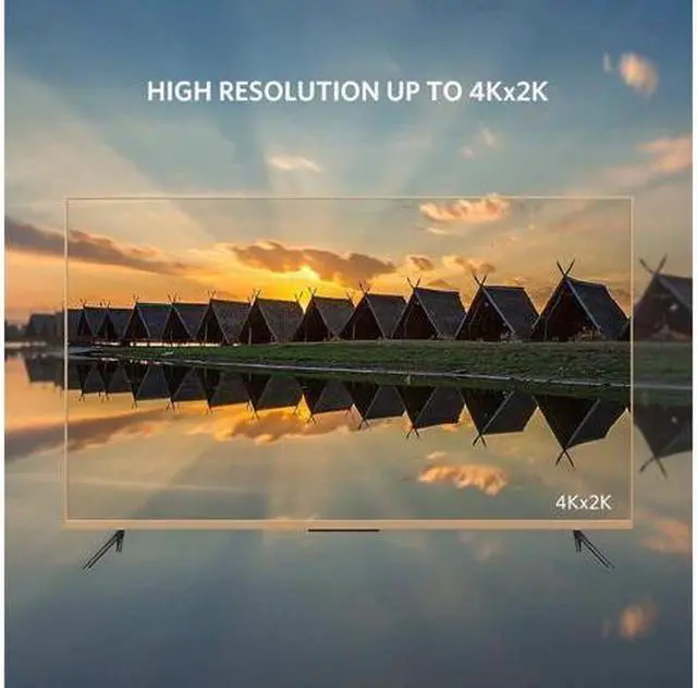 Alt view image 7 of 7 - BUCIER UGREEN 4K UHD DP to HDMI Male to Male Displayport to HDMI Video Cable DisplayPort to HDTV Monitor Cable Support Audio for HP ,HTC VIVE Virtual Reality System and DP Enabled Devices  5 ft.