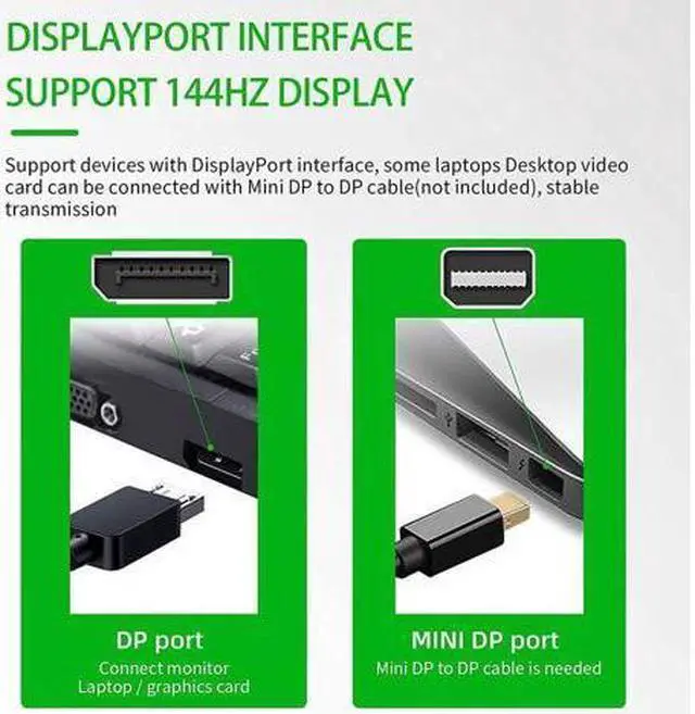 Alt view image 5 of 7 - BUCIER 8K Displayport 1.4 Switch, Bi-Directional 1in 2 Out or 2in 1out DP 1.4 Switcher Converter Supports 8K@30Hz 4K@120hz 2K@144hz for Dual DP Sources or Displays