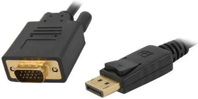 Main image of BUCIER 6 ft. Black Display Port to VGA Cable Male to Male