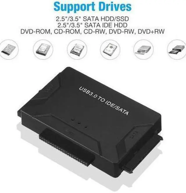 Alt view image 6 of 7 - BUCIER USB 3.0 to IDE & SATA Converter External Hard Drive Adapter Kit 2.5"/3.5" Cable