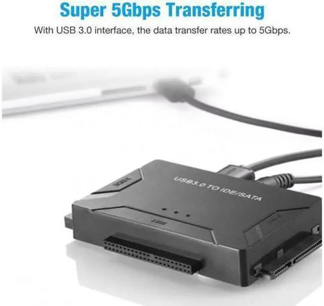Alt view image 4 of 7 - BUCIER USB 3.0 to IDE & SATA Converter External Hard Drive Adapter Kit 2.5"/3.5" Cable
