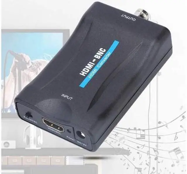 Alt view image 6 of 7 - BUCIER HDMI to BNC Converter Video Adapter, with 3.5mm Audio Output, 480i 576i Resolution, Support NTSC/PAL Format for Full HD DVD/VHS/Video Player