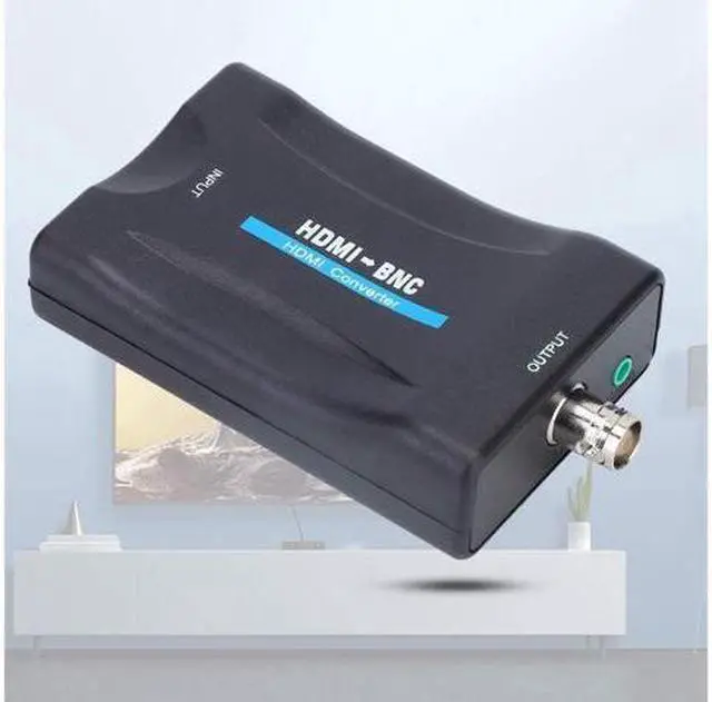 Alt view image 7 of 7 - BUCIER HDMI to BNC Converter Video Adapter, with 3.5mm Audio Output, 480i 576i Resolution, Support NTSC/PAL Format for Full HD DVD/VHS/Video Player