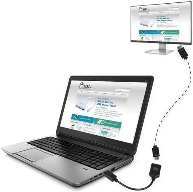 Alt view image 5 of 6 - BUCIER DisplayPort to HDMI Active Adapter