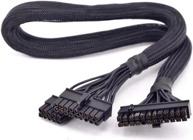 Main image of BUCIER PSU Modular 18+10pin to 24Pin ATX Power Supply Cable 20+4 Pin with Sleeved for Seasonic X-series X-560 X-660 X-760