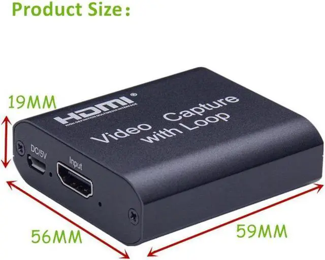 Alt view image 4 of 5 - BUCIER Capture Video New Coming Video card HD video capture card For PS4 Game DVD HD Camera Recording Live Streaming Loop Out
