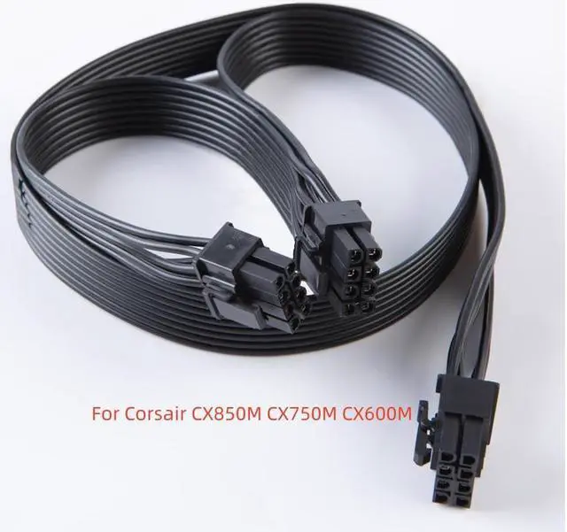 Main image of BUCIER PCI express 8pin to Dual 6+2Pin Power supply Cable PCIe 8 Pin 1 to 2 Spliter For  CX850M CX750M CX600M CX500M CX430M PSU