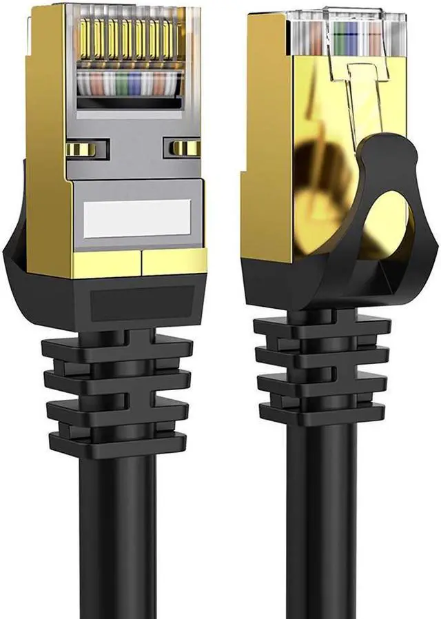 Main image of BUCIER Cat 8 Ethernet Cable, 26AWG Lastest 40Gbps 2000Mhz , Heavy Duty High Speed Cat8 LAN Network RJ45 Cable in Wall, Outdoor, Weatherproof Rated for Router, Modem, Gaming - 15 ft.