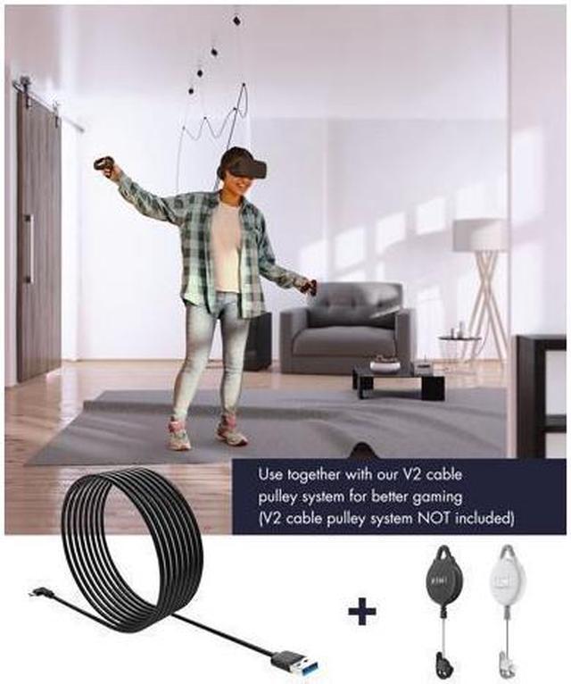 Alt view image 3 of 7 - BUCIER KIWI design Link Cable for Oculus Quest 2, 10 Feet/3 Meters High-Speed Data Transfer USB C 3.2 Gen1 Cable to a Gaming PC, Black