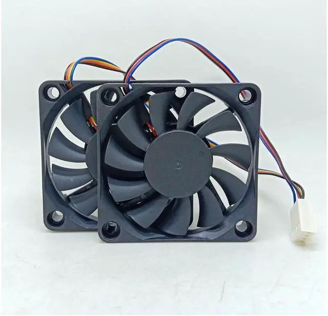 Alt view image 2 of 2 - BUCIER set of 2 fans Shuttle XH170V Slim PC Computer APISTEK SA61O2U SA6102U PFGA 6010 slim 60x60x10mm 60mm 6CM 4Pin Cooling Fan