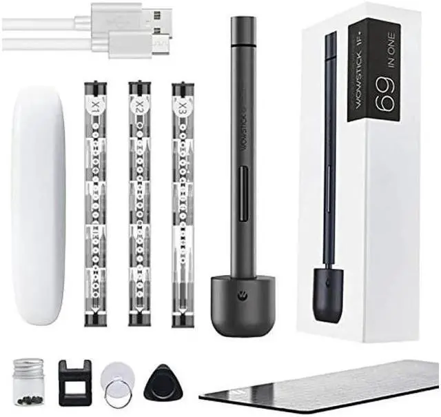Main image of BUCIER Wowstick 1F+ 69 In 1 Mini Electric Screwdriver, Precision Screwdriver Set with 56 Magnetic Precision Bits & LED Light, Rechargeable Automatic Screwdriver for Toys, Mobile Phones, Computers