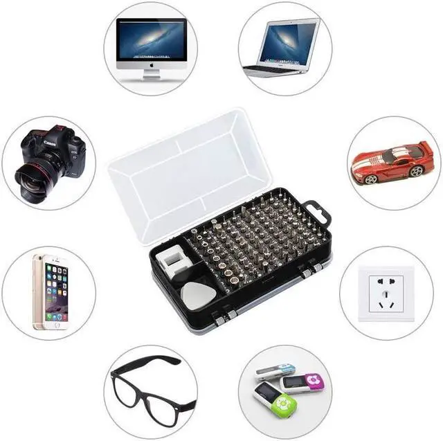 Alt view image 5 of 5 - BUCIER Screwdriver Set, 110 in 1 Precision Screwdriver Repair Tool Kit Magnetic Driver Kit Professional Repair Tool Kit for iPhone X, 8, 7 / Cellphone/Computer/Tablet/PC/electronic etc