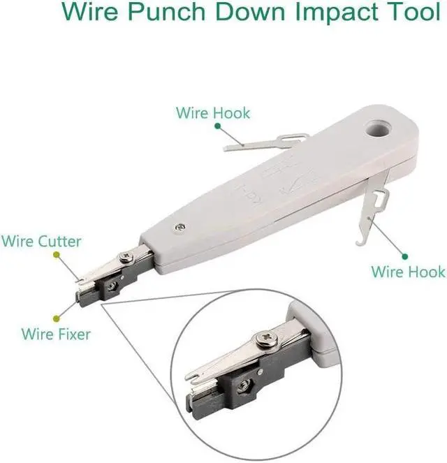 Alt view image 4 of 6 - BUCIER Network Tool Kits Professional- Net Computer Maintenance LAN Cable Tester 9 in 1 Repair Tools,8P8C RJ45 Connectors,Cable Tester,Screwdriver,Crimp Pliers,stripping pliers Tool Set