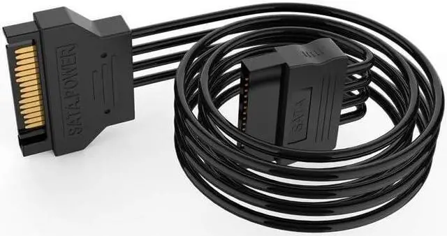 Alt view image 5 of 6 - BUCIER 3 Pack SATA Power Extension Cable 3Pack 15 Pin SATA Male to Female Extender Power Adapter Cable for Serial ATA Hard Drives, SATA HDD, SSD, CD Driver, CD Writer, CD ROM Drives 18 Inch(50cm)