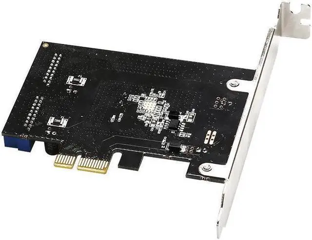 Alt view image 5 of 6 - BUCIER Super Speed PCI Express to Dual 20 Pin USB 3.0 Controller Card PCI-E X1 to 2 Ports USB 3.0 Header With Low Profile Bracket