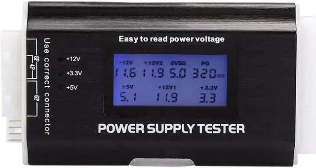 Main image of BUCIER Power Supply Tester, LCD Display Aluminum Alloy Support 20/24Pin ATX SATA, BTX, ITX, TFX Computer Power