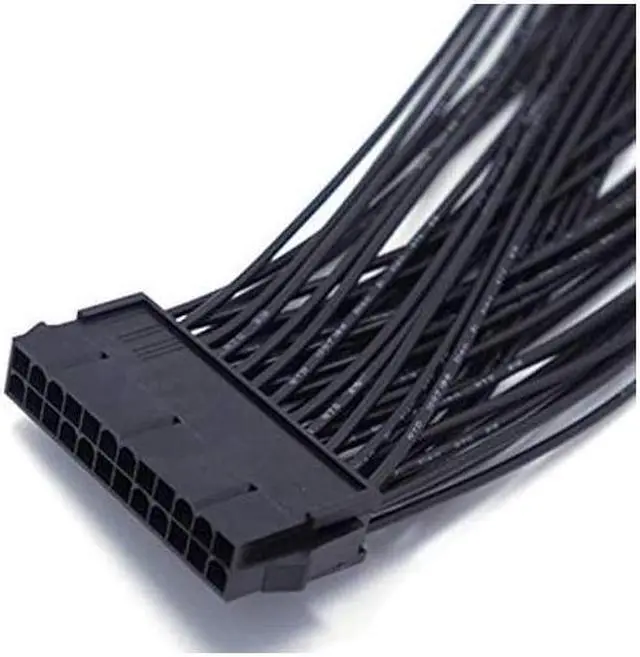 Alt view image 5 of 6 - BUCIER ATX 24Pin 1 to 2 Port Power Supply Extension Cable PSU Male to Female Splitter 24PIN Extension Cable 32cm