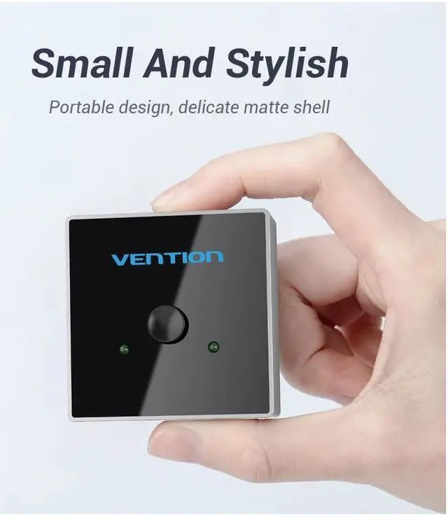 Alt view image 6 of 6 - BUCIER HDMI Switch,Bi-Direction 2×1/1×2 HDMI Splitter 2 Ports HDMI Hub Support 4K@60Hz for HDTV,Blu-Ray Player,Xbox ,PS3 ,PS4