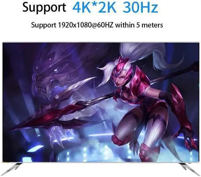 Alt view image 6 of 7 - BUCIER 4 Port HDMI KVM Switch 4K@30HZ/1080P@60HZ USB HDMI KVM Switcher 4 in 1 Out USB HDMI for Mouse Keyboard Hub for PC Laptop Win7 Win10 MAC