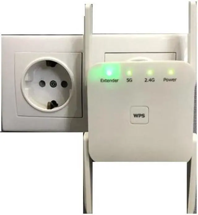 Alt view image 3 of 6 - BUCIER WiFi booster, 1200Mbps WiFi Extenders Signal Amplifier for Home, 360° Full Coverage WiFi Booster, 2.4G 5G Dual Band WiFi Repeater WPS One Key Setup,WiFi Booster and Signal Amplifier(white)