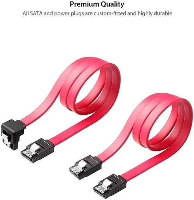 Alt view image 4 of 6 - BUCIER SATA Cable SATA Data Cable and SATA Power Splitter Cable ST1003