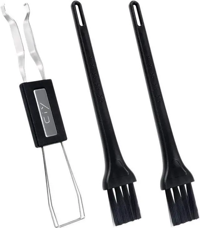 Main image of BUCIER Keycap Puller Switch Puller Stainless Steel Keycap Removal Tool with 2 Pcs Keyboard Cleaning Brush for Mechanical Keyboard