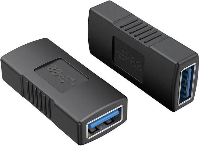 Main image of BUCIER USB 3.0 Coupler 2 Pack USB 3.0 Type A Female to Female Extension Adapter USB to USB Adapter Black