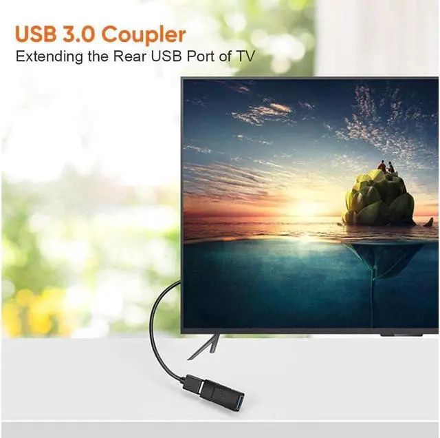 Alt view image 6 of 7 - BUCIER USB 3.0 Coupler 2 Pack USB 3.0 Type A Female to Female Extension Adapter USB to USB Adapter Black