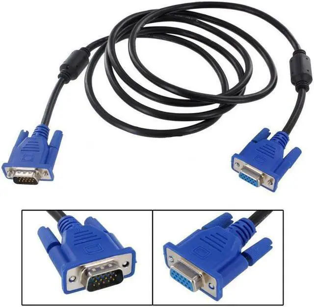 Alt view image 6 of 6 - BUCIER VGA Male to Female Extension Cable Video LED Monitor Wire M-F 6Ft 1.8M