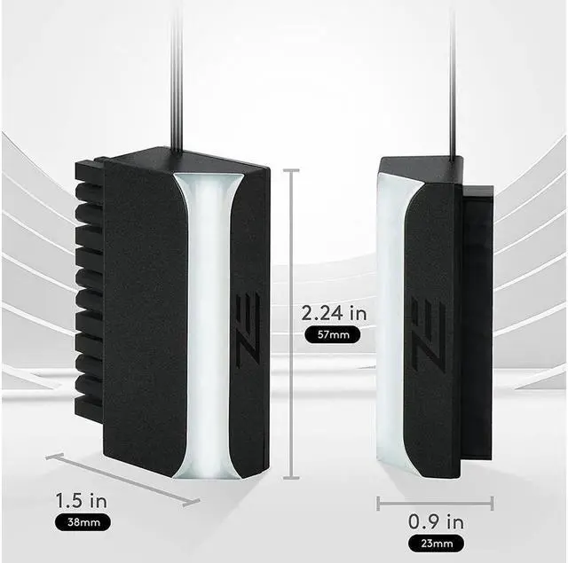 Alt view image 2 of 7 - BUCIER ATX 24 Pin to 90 Degree Power Plug Adapter 5V ARGB Mainboard Motherboard Power Supply Cable Connector DIY Mounting Modular White