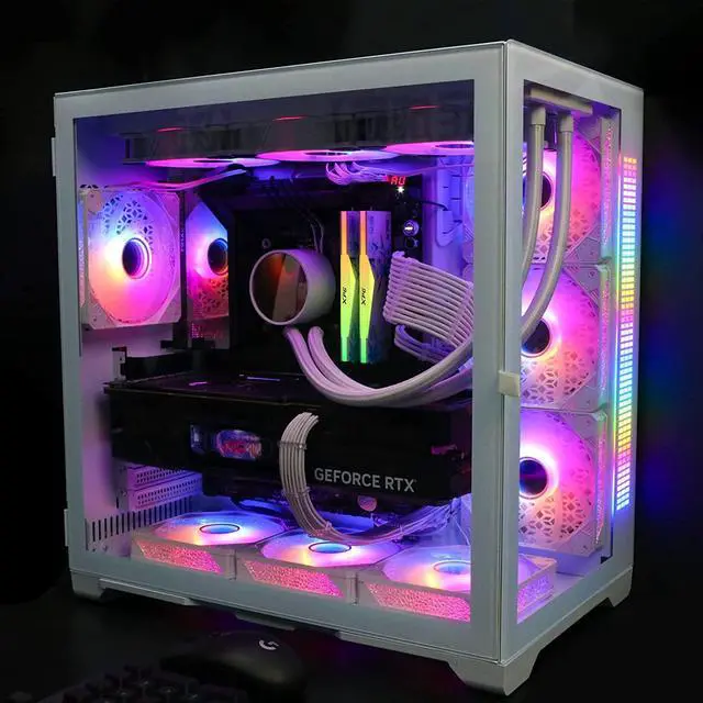 Alt view image 6 of 6 - BUCIER 16Pin GPU Cable,Pcie 5.0 12VHPWR Sleeved Modular Cables,Male to Male PSU Cable,Mini 12+4 pin Adapter 600W ATX 3.0 Power Supply for RTX 3090TI and 4090 Graphic Card with Comb (White)