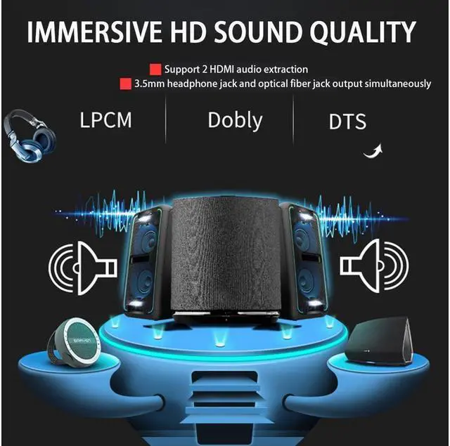 Alt view image 6 of 7 - BUCIER  4X2 HDMI KVM Switch Matrix 4Port Dual Monitor Extended Display 4K 60Hz Supports USB2.0 Devices Control Up to 4 Computers