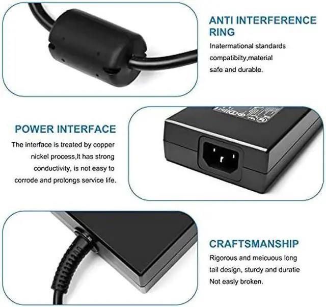 Alt view image 3 of 5 - BUCIER 230W USB Tip Power Cord Charger for GE76 GE66 Raider GP76 GP66 Leopard Laptops (20V 11.5A)