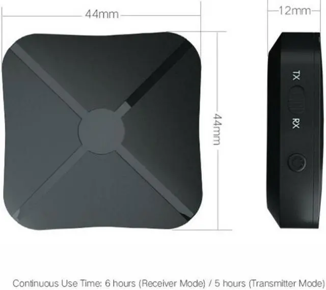Alt view image 3 of 7 - BUCIER 2 in 1 Bluetooth 5.0 Transmitter & Receiver Wireless Audio Adapter with 3.5mm Aux RCA Cable for TV Home Stereo Smartphone PC