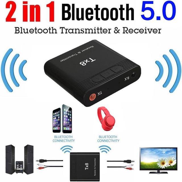 Main image of BUCIER Bluetooth 5.0 Transmitter Receiver 2 In1 Audio Transmitter Car Bluetooth Receiver Repeater Dongles For Pc Computer Window