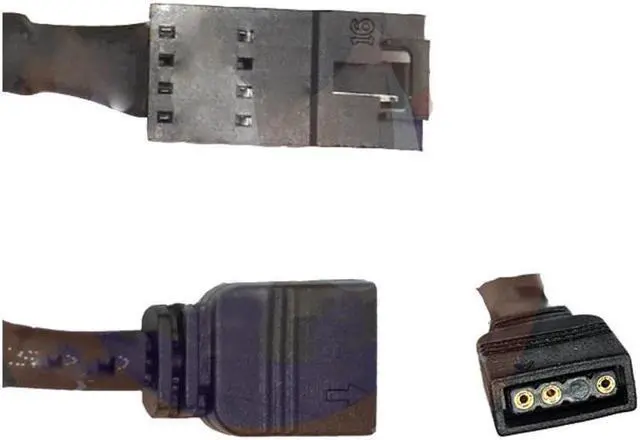 Alt view image 3 of 5 - BUCIER For Motherboard RGB (Aura/Mystic Light) to Fan 4Pin Adapter Cable 25cm