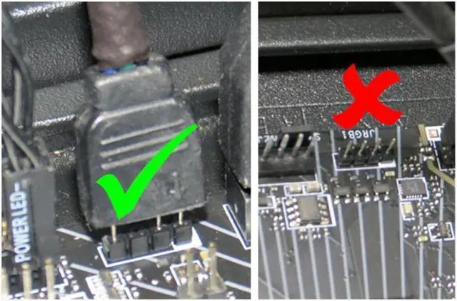 Alt view image 5 of 5 - BUCIER For Motherboard RGB (Aura/Mystic Light) to Fan 4Pin Adapter Cable 25cm