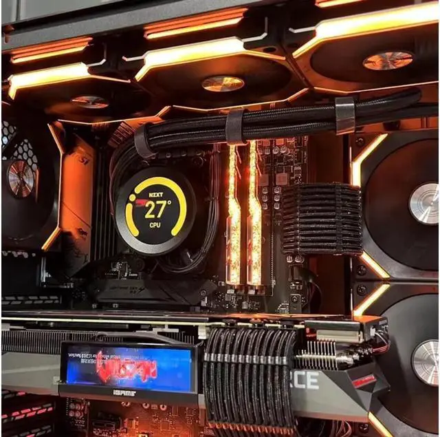 Alt view image 4 of 5 - BUCIER PSU Cable Extension Kit 30CM Length with Two Sets of Cable Combs,1x24Pin/2x8Pin(4+4)/3x8Pin(6P+2P) PC Sleeved Cable for ATX Power Supply (Black)