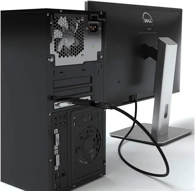 Alt view image 7 of 7 - BUCIER DisplayPort to HDMI Adapter | Gold-Plated DP 1.2 3D Full HD 1080p HDCP True Color Converter Compatible with HP