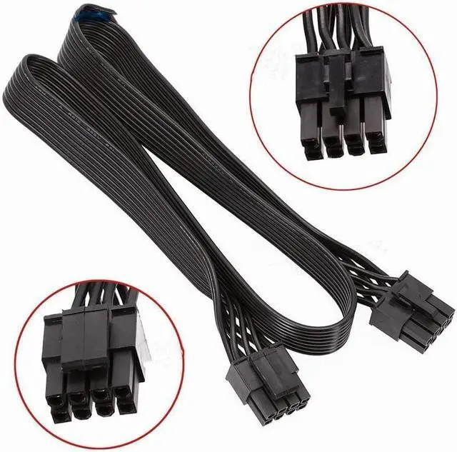 Alt view image 6 of 6 - BUCIER CPU 8Pin to 8Pin (4+4Pin) Modular Power Supply Cable For  TX850M TX750M TX650M TX550M TX-M Series Semi Modular PSU 60CM