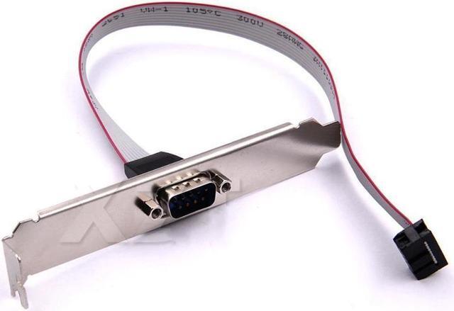 Main image of BUCIER 1pcs for Motherboard 9 Pin RS232 DB9 Pin Com Port Ribbon Serial Cable Connector Bracket Female