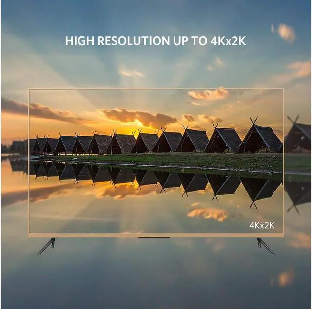 Alt view image 7 of 7 - BUCIER UGREEN 4K UHD DP to HDMI Cable Male to Male Displayport to HDMI Video Cable DisplayPort to HDTV Monitor Cable Support Audio for HP ,HTC VIVE Virtual Reality System and DP Enabled Devices 15FT