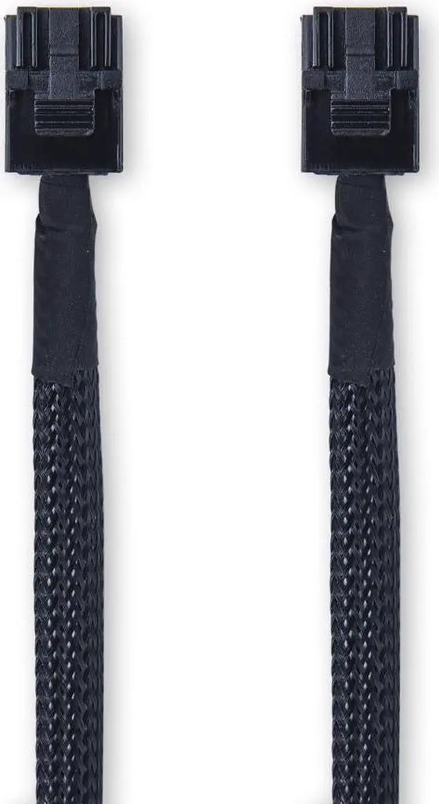 Alt view image 4 of 6 - BUCIER 12G Internal Mini SAS HD SFF-8643 to SFF-8643 Cable, with Sideband, 100-Ohm, 0.5-m(1.64ft), 2 Pack