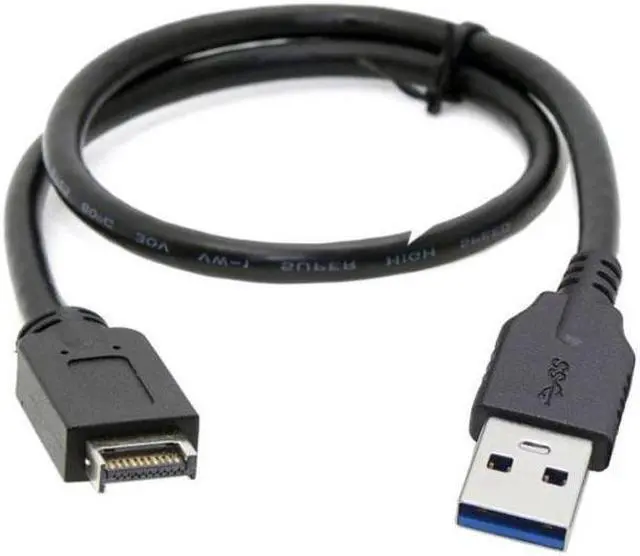 Alt view image 4 of 5 - BUCIER USB 3.1 Front Panel Header to USB 3.0 Type-A Male Extension Data Cable 50cm