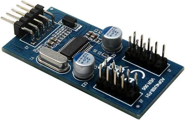 Alt view image 5 of 6 - BUCIER 1-to-2 Splitter Motherboard USB 2.0 9Pin Internal Header Male to Dual 2x 9Pin Header Male HUB Converter PCB Board Adapter with Female to Female Extension Cable 30cm