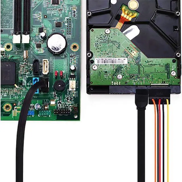 Alt view image 6 of 6 - BUCIER 12-Pack SATA III Cable,SATA III 6.0 Gbps Data Cable Straight with Locking Latch 16 Inches SATA Cable Pack for HDDSSDCD and DVD Drives