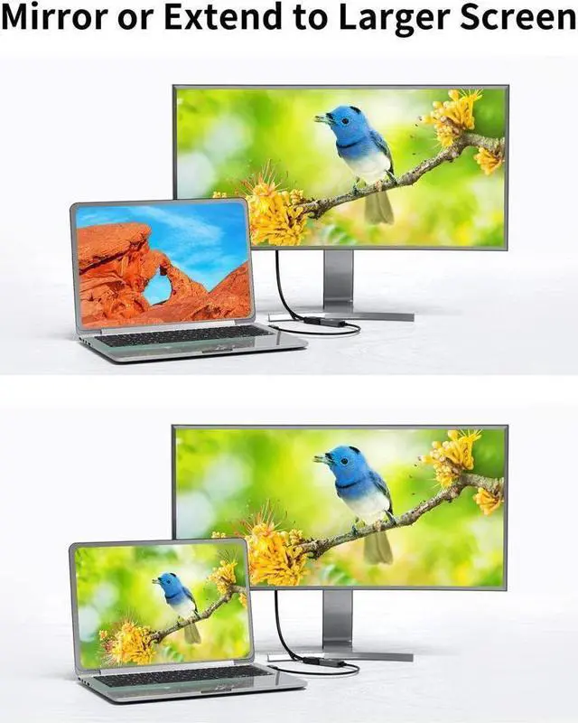 Alt view image 5 of 6 - BUCIER HDMI to DVI Short Cable 0.5ft Bi-Directional DVI-I (24+5) Female to HDMI 4K Male Adapter 1080P DVI to HDMI Conveter Compatible with PC TV TV Box PS5 Blue-ray Xbox Switch