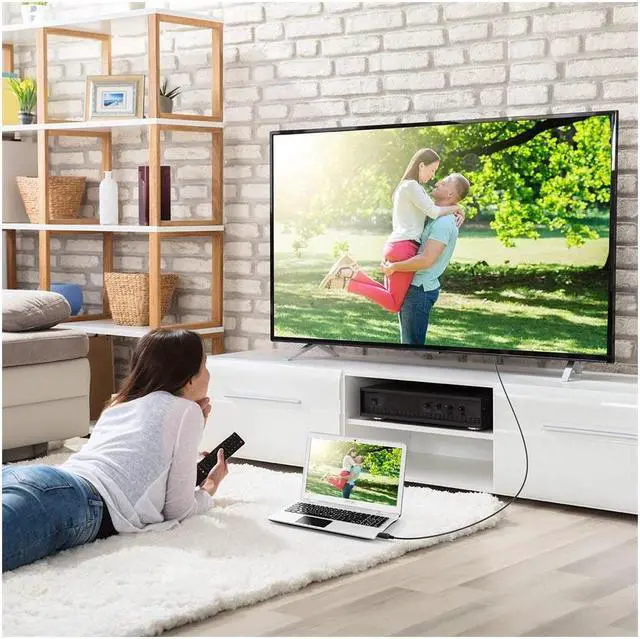 Alt view image 7 of 7 - BUCIER Display Port to HDMI Cable, Gold Plated Displayport to HDMI Cable 6 Feet(Male to Male) for DisplayPort Enabled Desktops and Laptops to Connect to HDMI Displays