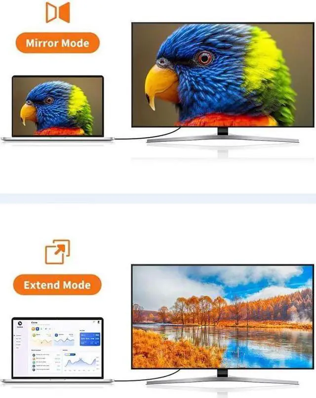 Alt view image 4 of 6 - BUCIER DP to HDMI Adapter [3-Pack], 1080P Gold Plated Displayport to HDMI Converter Male to Female 1.3V Black