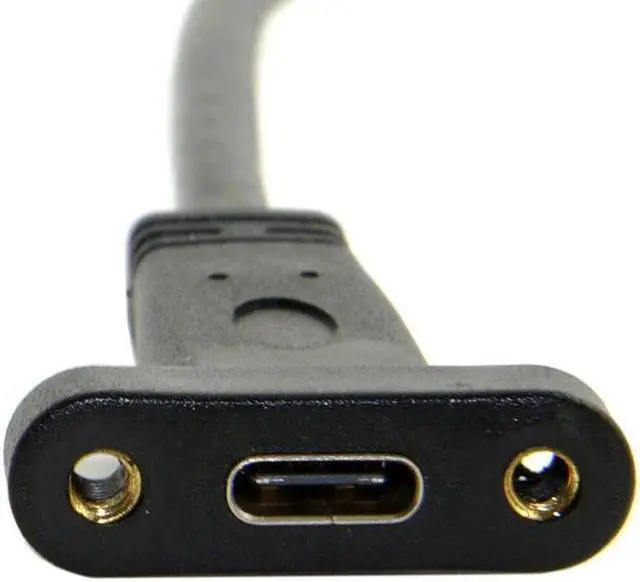 Alt view image 4 of 6 - BUCIER Motherboard USB 3.1 Header Male to USB-C Type-C Female Extension Cable 50cm with Back Panel Mount Bracket